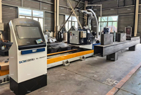 Robot de soudage sur rail au sol pour l'enseignement de la soudure de structures en acier