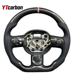 YTcarbon personnalisé d forme <span class=keywords><strong>volant</strong></span> en Fiber de carbone pour BM-W <span class=keywords><strong>Mini</strong></span> hayon cabriolet R50 R52 <span class=keywords><strong>R53</strong></span> R55 R56 R57 R58 R59 - Product Image 1