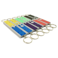 Mini lampe torche LED carrée en plastique ABS, porte-clés, jeu de puzzle créatif, portable, pour le sport, les animaux, l'amour, cadeau de poche