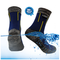 Chaussettes imperméables durables anti-bactériennes 100% Chaussettes musulmanes intérieures thermiques imperméables Pêche en plein air Cyclisme Trekking