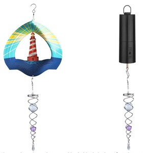 Atrapasueños de Cristal en Espiral de 18 Pulgadas, de Metal con Cuentas de Vidrio para Decoración de Ventanas - Product Image 5