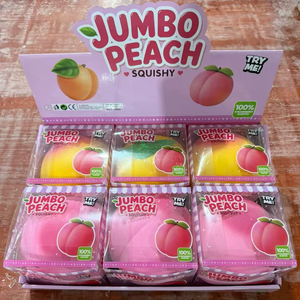 <b>Large</b> Peach Shaped Stress Relief Toy Slow Rebound Soft Silicone Office <b>Desk</b> Decoration Perfect Gift for Sensory Needs - Product Image 1