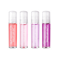 Vente en gros Huile à lèvres hydratante 4 couleurs aux fruits Huile à lèvres hydratante longue durée personnalisée Huile à lèvres