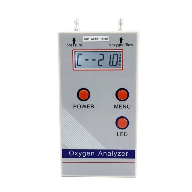 Portable High Accuracy Oxygen O2 air Meter Nitrogen Pressure Flow Gas Purity Insertion Oxygen Analyzer for Oxygen Concentrators