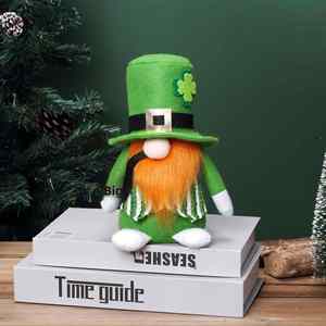Muñeca de Tela sin Rostro con Forma de Trébol, Hecha a Mano y Portátil, para el Día de San Patricio y Festivales Irlandeses, Venta al Por Mayor - Product Image 3