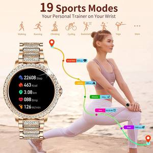 I58 Diamant Smartwatch für Damen 2023 mit Musikwiedergabe, Fitness-Tracker, BT-Anruffunktion, Sport-Smartwatch für iOS und Android - Product Image 4