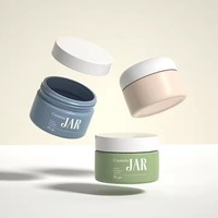 Récipient vide personnalisé en PEHD 60ml 120ml 200ml 250ml 500ml Pot en plastique mat avec couvercles pour supplément de protéine en poudre