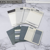 Bloc-notes autocollant PET, forme carrée ou rectangulaire, pour l'école ou le bureau, imperméable, translucide, bloc-notes adhésif, logo personnalisé, blocs-notes mémo
