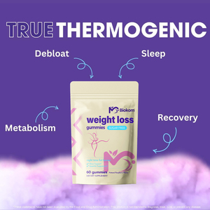 Biokom Raspberry Night Time Fat Burner Gomas Perda de peso Gummy com VitaminD3 B6 Extrato de feijão branco e melatonina em sacos - Product Image 4