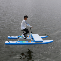 Vélo aquatique gonflable de haute qualité pour adulte, avec cadre en alliage d'aluminium et pneus en PVC, bateau de loisirs individuel