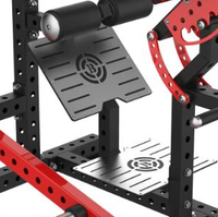 Máquina de Hiperextensión Comercial Ajustable de Acero para Cabras, Entrenamiento de Fuerza para Pecho y Espalda, con Pila de Pesas de 70 kg para Gimnasios Profesionales