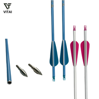 Flèches en carbone de couleur personnalisée, 32 pouces, flèches de tir à l'arc en carbone pur avec plusieurs couleurs de tiges