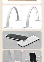 Lampe de table LED demi-lune pour soins du visage, manucure, tatouage, sourcils, cils, outil de salon OEM, vente en gros, lampe de bureau