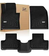 3W Custom Fit All Weather TPE Heavy Duty Floor Mats Trunk Liner pour <span class=keywords><strong>Volvo</strong></span> <span class=keywords><strong>XC60</strong></span> 2018-2026 (Pas pour <span class=keywords><strong>Hybrid</strong></span> ou PHEV) - Product Image 4