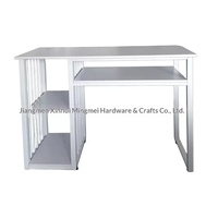 Table de Manucure Professionnelle Moderne et Simple en Cuir Véritable Blanc pour Salon de Beauté – Table de Luxe Légère pour Bureau