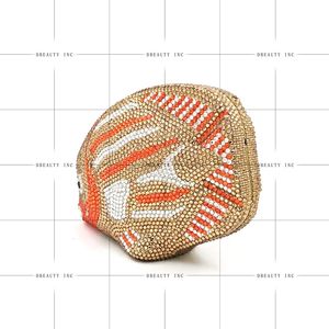 Women's Fish Rhinestone Crystal Classic Casual Purses Mini Formal Party Evening Bag Prom <b>Wedding</b> Clutches <b>Handbag</b> - Product Image 4