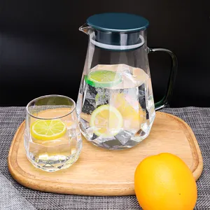 饮用玻璃器皿水咖啡过滤器奶茶罐罐不倒杯水器玻璃水壶套装