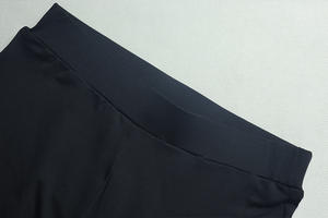 Özel Logo kadın giyim kadın 2 parça kıyafetler katı nervürlü kırpılmış uzun kollu gömlek Legging pantolon seti eşofman Set - Product Image 5