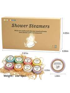 Lot de 8 bombes de douche parfumées uniques, ensemble de cadeaux pour soins personnels, vapeurs d'aromathérapie, pour salle de bain et spa - Product Image 3
