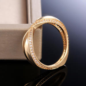 Anillo de Diamantes de Oro Amarillo para Mujer F521, Corte Brillante Redondo, Color G Natural, Anillo de Bodas - Product Image 5