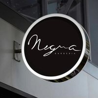 Enseigne publicitaire lumineuse LED double face en acrylique et acier inoxydable, étanche, personnalisée pour l'extérieur, pour la vitrine de magasin et la promotion de la marque