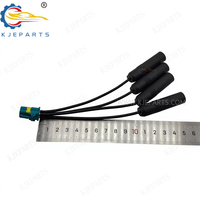 1 zu 4 Auto-RF-Antennenkabel MINI FAKRA Stecker auf Vier DIN Buchsen Koaxialkabel für Fahrzeug FM AM GPS 4G