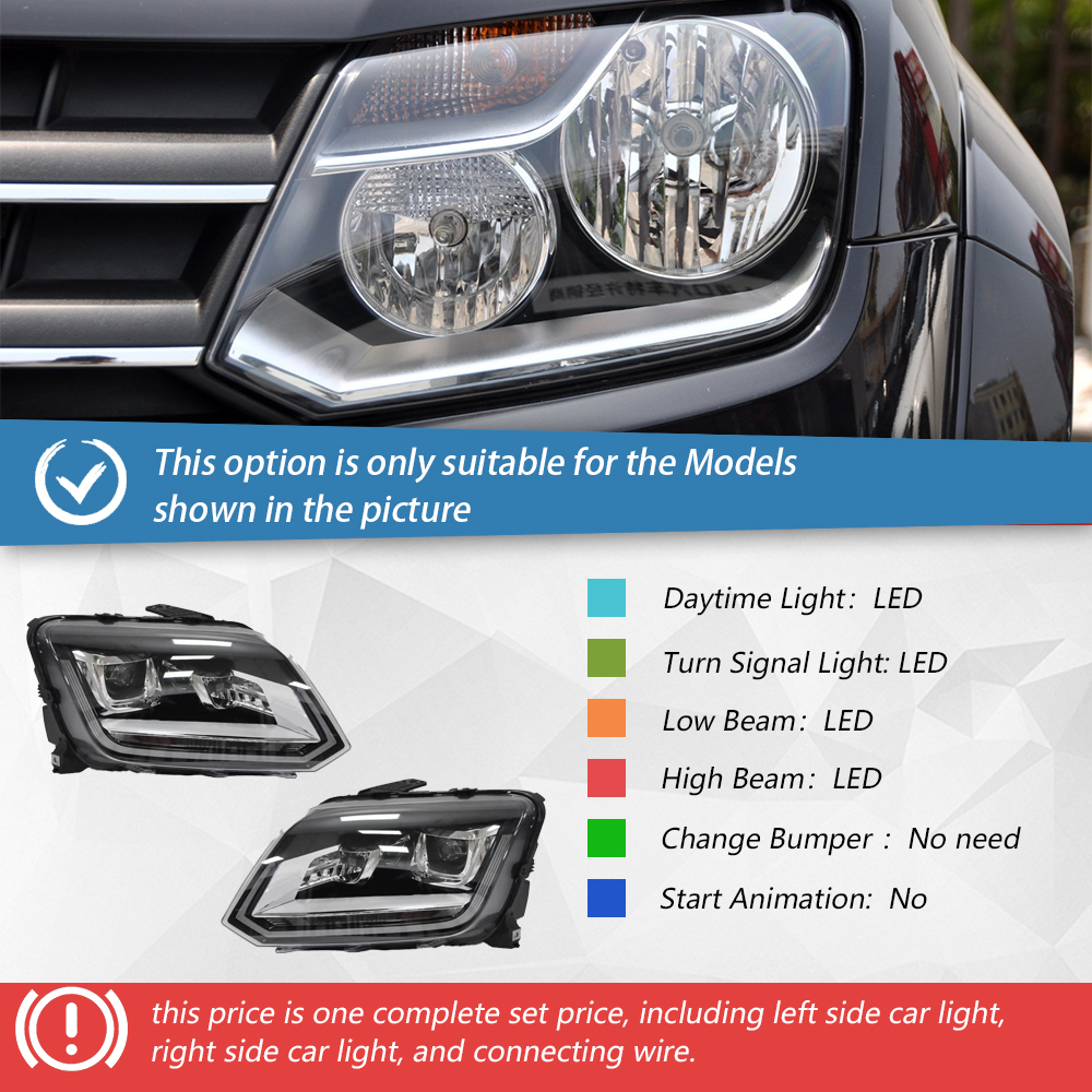Headlight one set