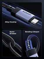 UGREEN kabel USB C 240W USB 3.2, pengisian daya Cepat Video 4K 60Hz, kompatibel dengan iPhone 16/15/14 Pro Max