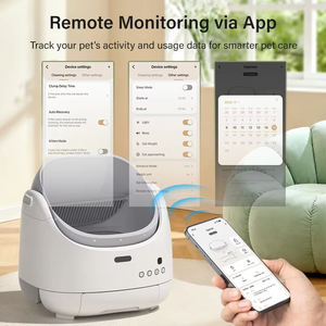 Bac à litière automatique à nettoyage automatique avec logo personnalisé OEM, 65L, ouverture supérieure, pour plusieurs chats, avec protection de sécurité, sans odeur - Product Image 6