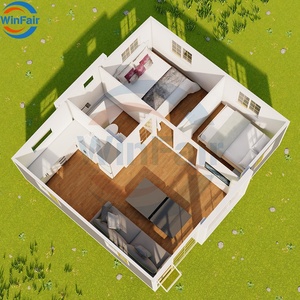 WinFair-Maisons conteneur modulaires, préfabriquées, mobiles, de 20 pieds, pliables, 2 chambres à coucher, <span class=keywords><strong>Espagne</strong></span> à <span class=keywords><strong>vendre</strong></span> - Product Image 4