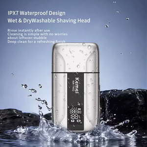 Rasoirs à lames professionnelles Kemei T402 pour hommes, <span class=keywords><strong>rasoir</strong></span> électrique étanche à mouvement alternatif, <span class=keywords><strong>rasoir</strong></span> pour crâne <span class=keywords><strong>chauve</strong></span>, protection UV, 3 vitesses - Product Image 5