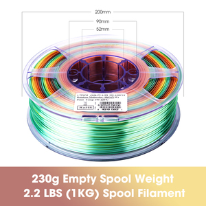 เส้นใยพิมพ์สามมิติ ESUN eSilk-PLA สีรุ้งหลากสี - Product Image 5