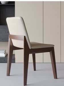 Chaises de salle à manger modernes en cuir rembourrées et inclinables, imperméables, pour la maison, le bureau, la salle de bain, durables, écologiques, meubles solides pour la maison - Product Image 5