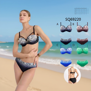 Costume da bagno intero modellante, monokini sexy da spiaggia SQ69220 Taglie 44/46 48/50 50/52 52/54 Colori - Product Image 4