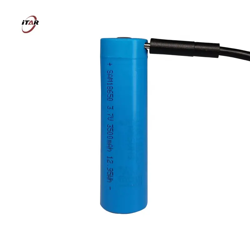 lithium ion battery rechargeable ICR 18650 3.7V 3500mAh USB type C charging and discharging battery cell