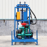 Mini plate-forme de forage de puits d'eau portable personnalisable directe d'usine efficace avec composants de noyau de pompe et de moteur