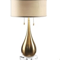 Lampe de table LED à commande tactile électrique de style américain moderne, design créatif, métal de luxe, E26, salon, style chinois