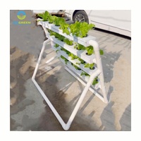 Petit système de culture hydroponique NFT 24 trous 4 couches 117x50mm canaux avec couvercles amovibles pour kit de plantation de jardin intérieur