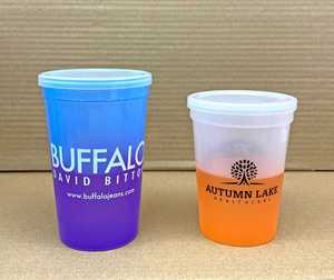 Custom Full Color Digital Print Durable Plastic <b>Cold</b> Color Changing Mood Stadium <b>Cups</b> - Product Image 5