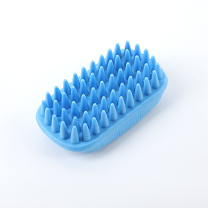 <b>Pet</b> Bath <b>Brush</b> TPR Massage <b>Brush</b> For Dog Grooming Hair Removal Silicone <b>Pet</b> Care Tool - Product Image 4