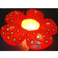 XIXI TOYS Décorations de fête de mariage personnalisées, fleurs géantes gonflables en forme de rose rouge, 6-12 pieds, pompe à air électrique, fleurs gonflables, garantie 2 ans