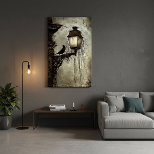 Printed Canvas Artwork: Gothic Landscape Print in Elegant Design,<b>WRAPPED</b> CANVAS - Product Image 3