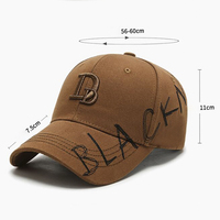 Gorras de Moda Coreana 100% Poliéster Unisex con Estampado de Letras, Gorra de Béisbol Deportiva con Logotipo Bordado en 3D Personalizado, 6 Paneles Ajustables