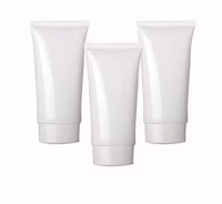 Tube souple transparent à faible MOQ avec couvercle vissé pour cosmétiques : flacon séparé pour crème visage, gommage visage, crème pour les mains, lotion