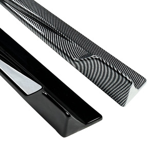 Amp-Z Side Skirt For Mercedes-Benz A-Class W177 CLA-Class C118 AMG 2018+ Piano Black Carbon Fiber Texture Polished Finish - Product Image 5