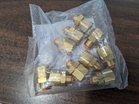 Lot de 10 raccords de tube Pushtoconnect, femelle, filetage 1/4 ", Kq2e01-35a, neuf, authentique, en stock, avec une garantie d'un an.