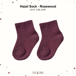 Chaussettes essentielles pour tout-petits, avec douceur supérieure et design flexible, couleur bois de rose, taille 1 2Y - Product Image 1