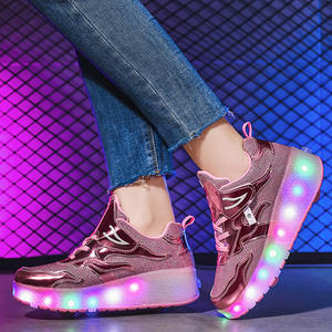 <span class=keywords><strong>Chaussures</strong></span> à roulettes pour adultes JIAXIN, à la mode, <span class=keywords><strong>avec</strong></span> <span class=keywords><strong>roues</strong></span>, LED rechargeables, patins à roulettes pour enfants, <span class=keywords><strong>chaussures</strong></span> à double roue, fabricant - Product Image 2