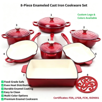 Ensemble de casseroles 8 pièces, faitouts et marmites, compatibles induction et four, conformes LFGB et FDA, pour la cuisine