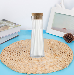 <span class=keywords><strong>Carafe</strong></span> en verre transparent personnalisée <span class=keywords><strong>avec</strong></span> <span class=keywords><strong>bouchon</strong></span> en liège, pour eau chaude et froide, pichet à thé, cafetière, boisson à thé glacé, vente en gros - Product Image 2